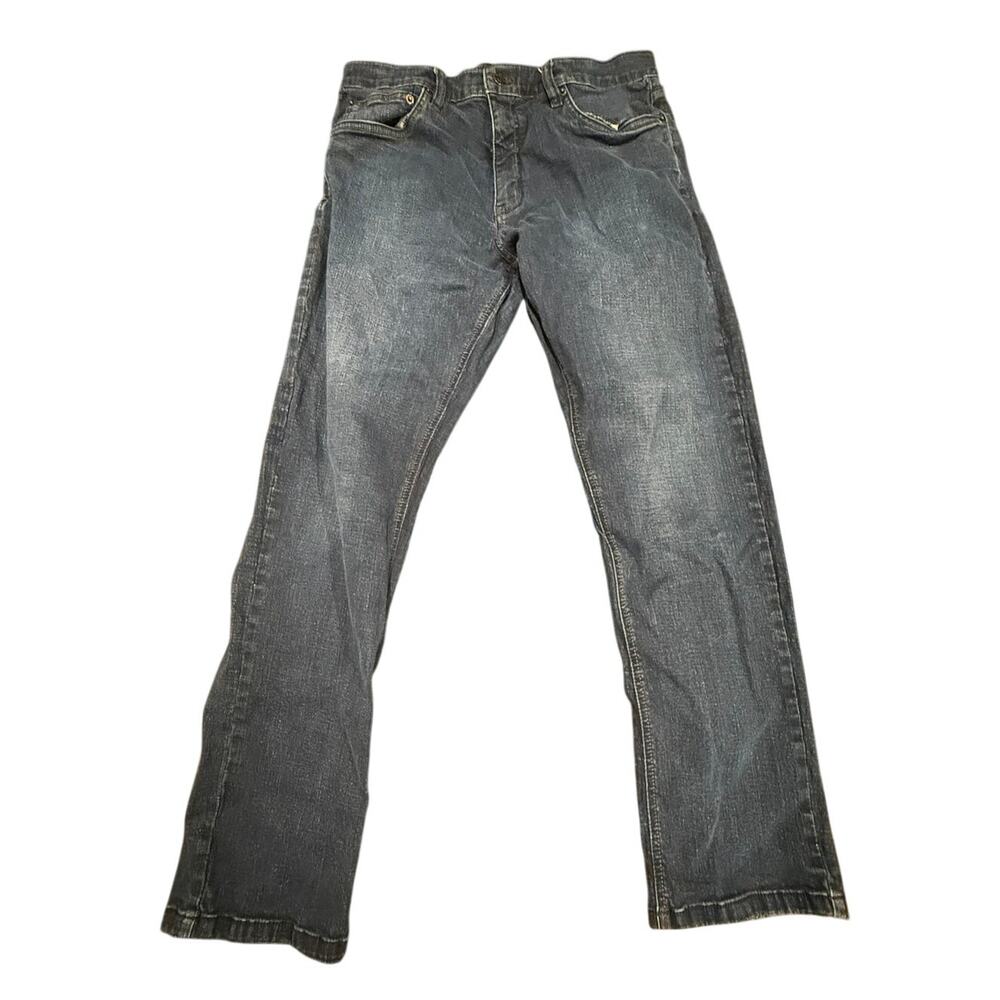 Urban Star Men's Dark Wash Straight Leg Stretch Denim Jeans Size 36x32